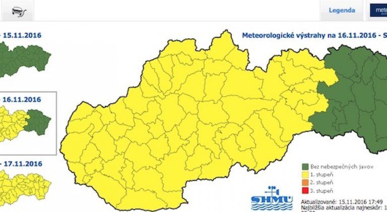 Meteorológovia varujú pred poľadovicou