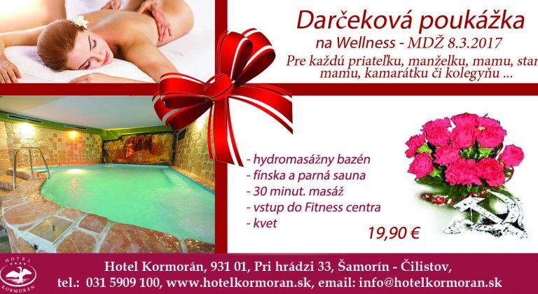 Hotel Kormorán: Darujte pekný darček k MDŽ