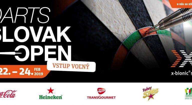 Príďte sa pozrieť a podporiť šípkarov na Darts Slovak Open 2019