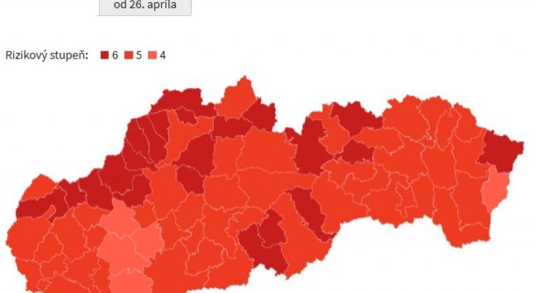 Dobrá správa pre Slovensko: Ani jeden okres v čiernej fáze