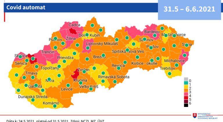 Od pondelka sa okres Dunajská Streda posúva do žltej farby. Pozrite si aké platia opatrenia