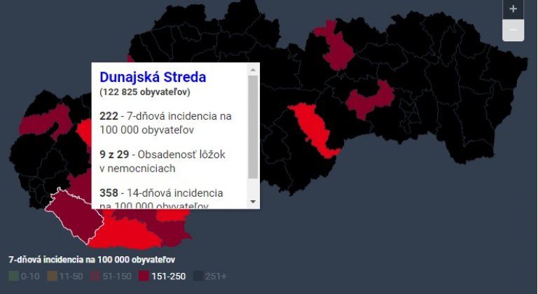 Aj v našom okrese COVID-19 naberá na sile