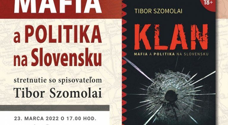 Pozvánka na predstavenie knihy autora  Tibor Szomolai „ KLAN“  