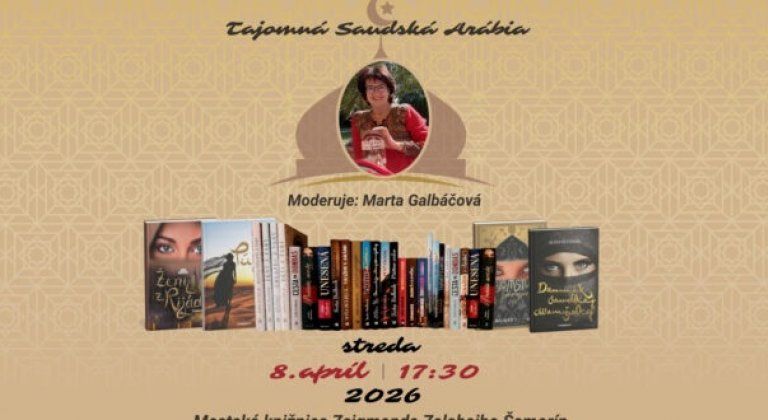 Tajomná Saudská Arábia – stretnutie so spisovateľkou Soňou Bulbeck