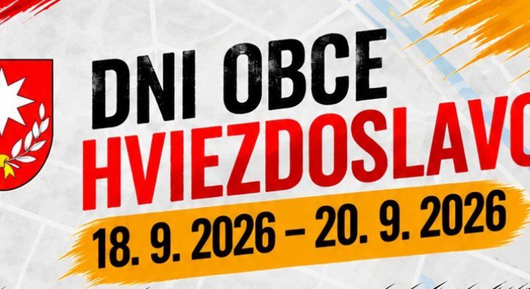 Dni obce Hviezdoslavov už tento víkend: hudba, šport, detský program aj kyvadlová doprava