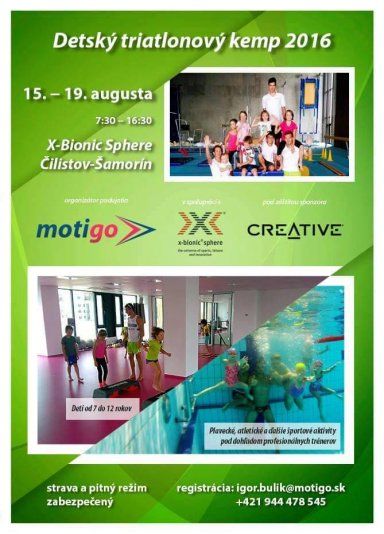 Detský triatlonový kemp 2016