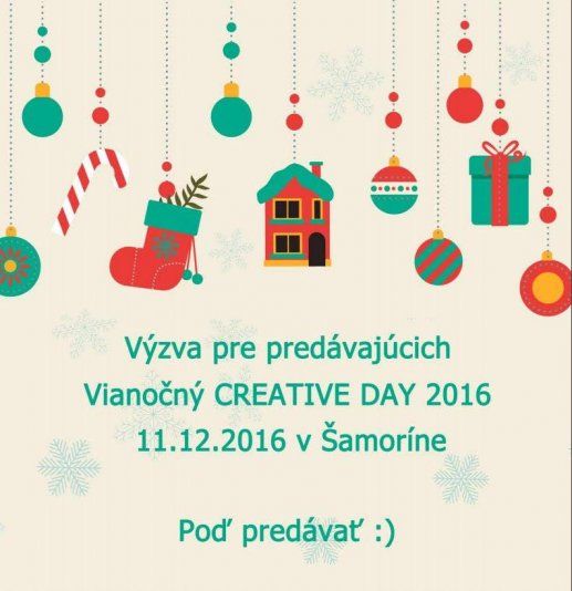 Predajcovia, prihláste sa na Vianočný creative day
