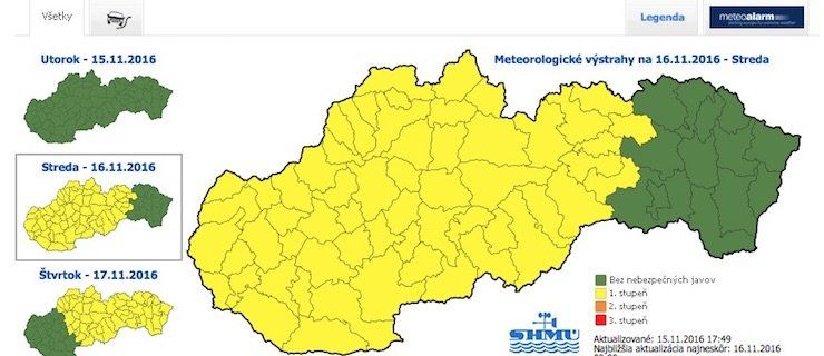 Meteorológovia varujú pred poľadovicou