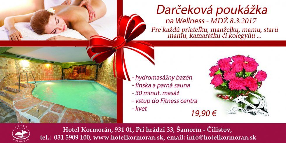 Hotel Kormorán: Darujte pekný darček k MDŽ