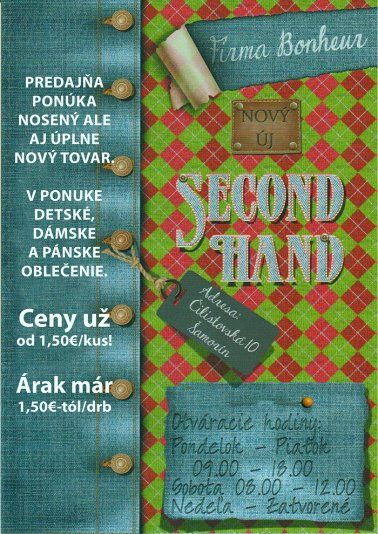 Navštívte milý obchodík Bonheur Second Hand Navštívte milý obchodík Bonheur Second Hand