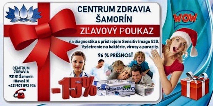 Centrum zdravia: Darujte k Vianociam zľavový poukaz Centrum zdravia: Darujte k Vianociam zľavový poukaz