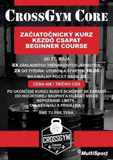 Chceš byť fit? Skús to s CrossGymCore Šamorín!