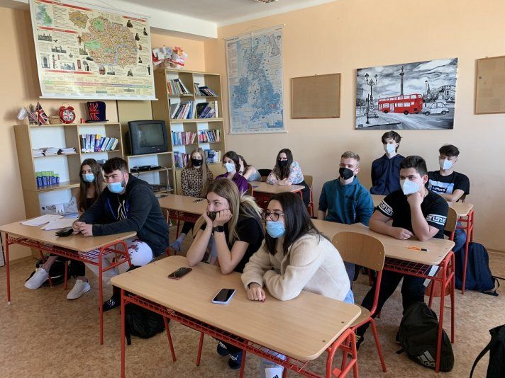 Interaktívne hodiny anglického jazyka v Gymnáziu M.R.Štefánika  v Šamoríne