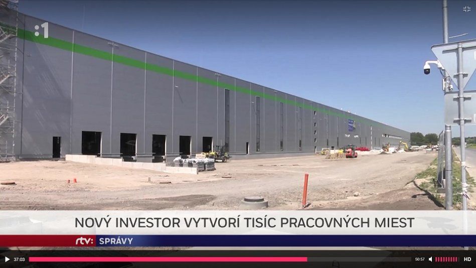 Nové logistické centrum pri Dunajskej Strede zamestná viac ako 1000 ľudí