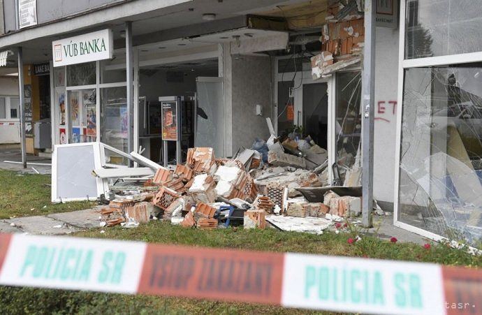 Výbuch bankomatu v Dunajskej Strede