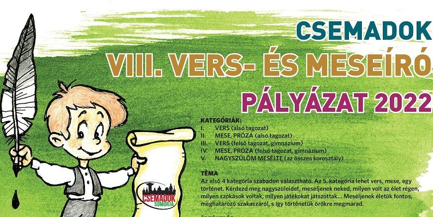 Miestna organizácia Csemadoku vyhlásila literárnu súťaž pre žiakov