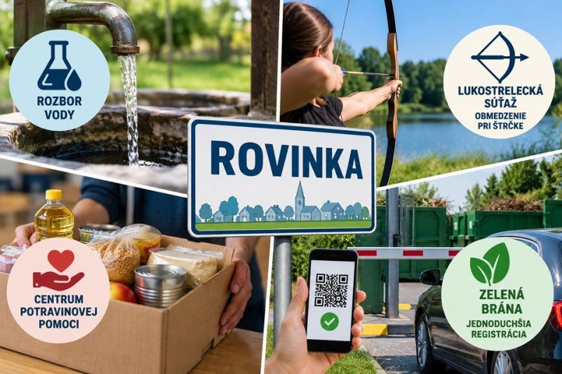 Čo je nové v Rovinke: herbicíd v podzemnej vode, Štrčka aj Zelená brána Čo je nové v Rovinke: herbicíd v podzemnej vode, Štrčka aj Zelená brána