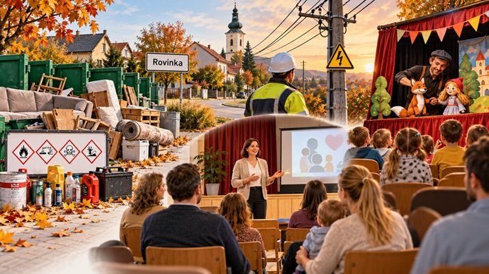 Čo sa chystá v Rovinke? Koniec zberu odpadu, odstávka elektriny aj podujatia pre rodiny
