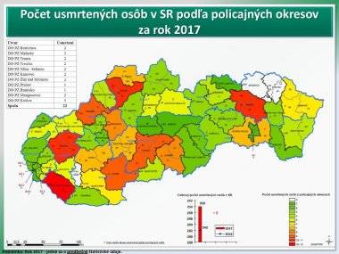 Šamorín patrí do okresu s najväčším počtom usmrtených osôb