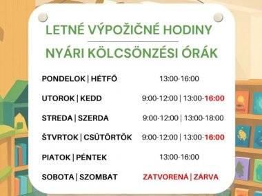 Mestská knižnica je zatvorená do 29. augusta, knihy môžete vrátiť do biblioboxu Mestská knižnica je zatvorená do 29. augusta, knihy môžete vrátiť do biblioboxu