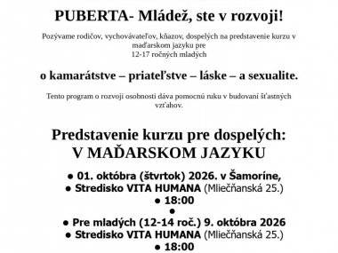 Priateľstvo, láska aj sexualita. V Šamoríne sa začína kurz Teen STAR pre mladých Priateľstvo, láska aj sexualita. V Šamoríne sa začína kurz Teen STAR pre mladých